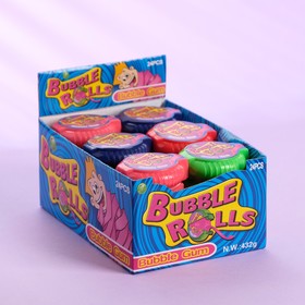 Жевательная резинка Bubble rolls bubble gum, 18 г