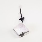 Пакет с жестким дном "Бант", чёрный, 9 х 9 х 32 см 7811832