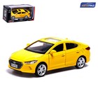 Машина металлическая HYUNDAI ELANTRA, 1:40, инерция, открываются двери, цвет жёлтый - фото 1764608