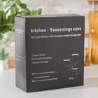 Набор банок для сыпучих продуктов "Эко" , 3 шт на подставке, 20х10х25 см - фото 801071736