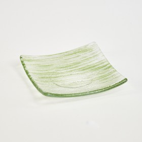 Подсвечник зелёный, 10×10 см, BDK Glass