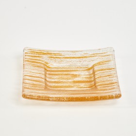 Подсвечник оранжевый, 10×10 см, BDK Glass