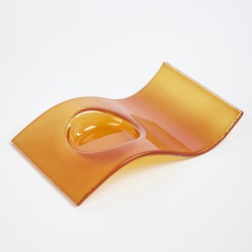 Подставка для кружки «Волна», оранжевая, BDK Glass