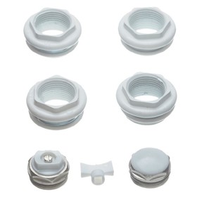 A set for connecting the radiator Stout SKU-0111-000112, 1/2 ’’, without brackets, white