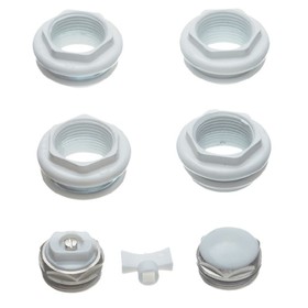 A set for connecting the radiator Stout SKU-0111-000134, 3/4 ’’, without brackets, white