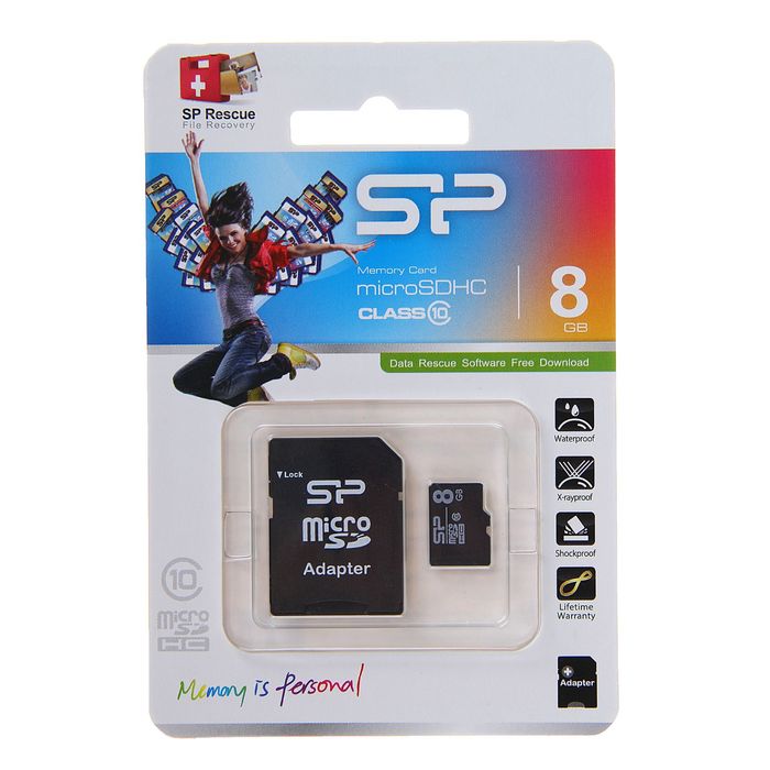 Карта памяти netac microsd card p500 standard 32gb retail version w sd adapter