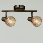 Люстра  Обь 2х40Вт Е14 бронза 41,5х10х18см - фото 3414148