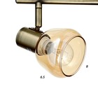 Люстра  Обь 2х40Вт Е14 бронза 41,5х10х18см - фото 3414150