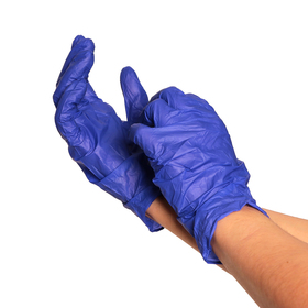 Nitrile Nitrile Gloves Non-Steril M, 50 Pairs, Blue, Price for 1 Pair