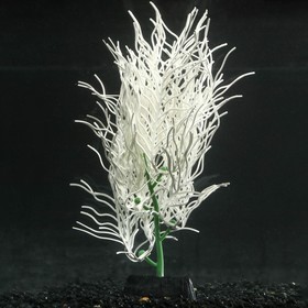 Plant Silicone Aquarium, luminous in the dark, 9 x 20 cm, white