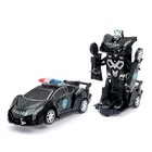 Робот «Полицейский», трансформируется, световые и звуковые эффекты, работает от батареек, в пакете - фото 6994245