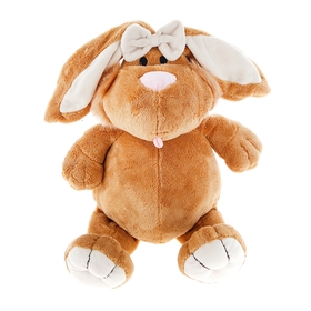 Мягкая игрушка «Кролик коричневый сидячий» 40 см