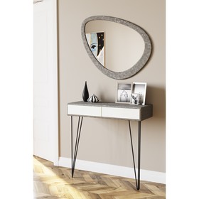 Зеркало «Телфорд вью», 875 × 770 × 16 мм, цвет серый бетон