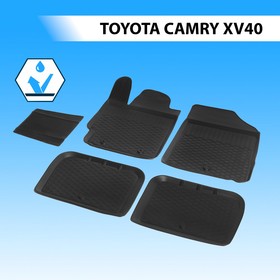 Коврики в салон автомобиля Rival, Toyota Camry XV40 седан 2006-2011, полиуретан, с крепежом, 4 шт., 15701006 7846987