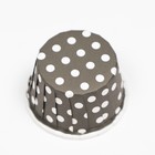 Форма для выпечки "Маффин", черный в белый горох, 3,8 х 3 см 7450237