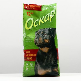 Сухой корм "Оскар" для взрослых собак активных пород, 12 кг