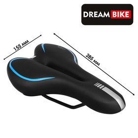 Седло Dream Bike спорт-комфорт, цвет синий
