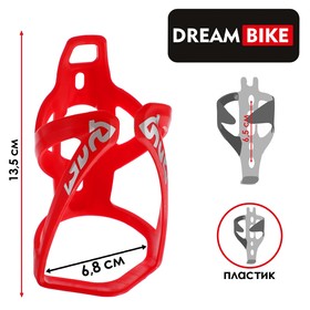 Флягодержатель Dream Bike, F6, пластик, цвет красный