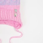 Шапка для девочки А.00-0025312, цвет розовый/голубой, размер 44-47 см - фото 801084073 Шапка для девочки А.00-0025312, цвет розовый/голубой, размер 44-47 см - фото 801084073