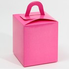 Складная коробка под кулич «Фуксия », 9 × 9 × 11 см (5 шт) - фото 801814652