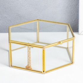 Box glass with metal frame 