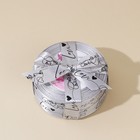 Лента атласная Love, серебряная, 2 см × 25 ярд (22,5 м) 7370359