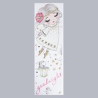 Наклейка пластик интерьерная цветная "Малышка-ангел с фонариком" 30х90 см - фото 801085240