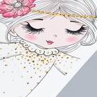 Наклейка пластик интерьерная цветная "Малышка-ангел с фонариком" 30х90 см - фото 801085241