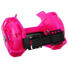 Rollers for shoes sliding mini, wheels light RU 70 mm, ABEC 5, color pink