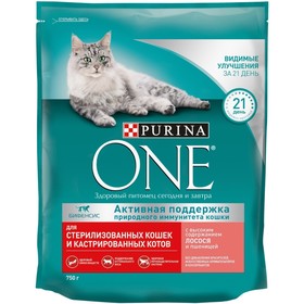 {{photo.Alt || photo.Description || 'Сухой корм Purinа One для стерилизованных кошек, лосось/пшеница, 750 г'}}