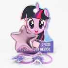 Набор для волос: резинка и заколка фиолетовая "Звездочки",  My Little Pony, 3 шт - фото 4966813