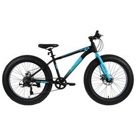 Велосипед 24" Progress Romen MD RUS, цвет черный/голубой, размер 15"