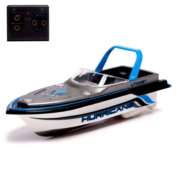 Катер радиоуправляемый Mini Boat, работает от аккумулятора, цвет синий - фото 5039475