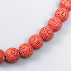 Бусины для ароматерапии с отверстием "Круглые. Малиновый" d=1,2 см набор 33 шт +-3 - фото 801087218