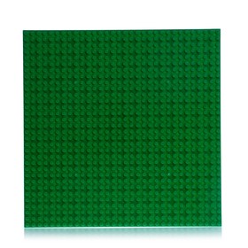 Пластина-перекрытие для конструктора, 25,5 × 25,5 см, цвет зелёный
