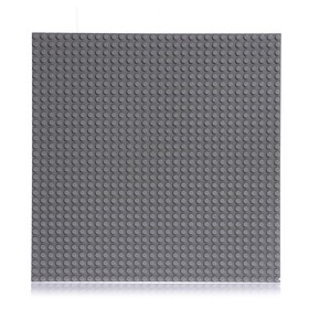 Пластина-перекрытие для конструктора, 25,5 × 25,5 см, цвет серый