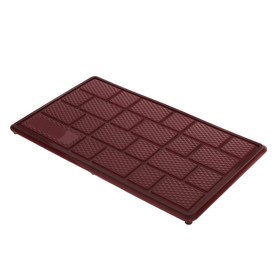 Накладка-подпятник для автоковрика, 22×15 см, пластиковая с креплением 7598310