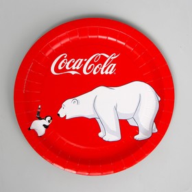 {{photo.Alt || photo.Description || 'Набор бумажных тарелок «Мишки-1», Coca-Cola, набор, 6 шт, d=230 мм'}}