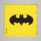 Салфетки бумажные трехслойные Batman, жёлтые 33×33 см, набор 20 шт. - фото 107535666