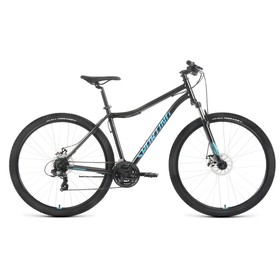 Велосипед 29" Forward Sporting 2.2 D, цвет чёрный/бирюзовый, размер рамы 21"