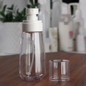 Bottle for storage, with dispenser, 100 ml, color transparent