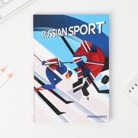Ежедневник А5, 96 л "Russian sport"