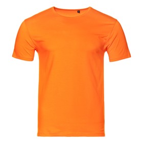 Футболка мужская, размер M, цвет оранжевый
