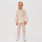 Брюки детские MINAKU: Cotton Collection цвет бежевый, рост 122 - фото 801434055