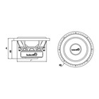 Сабвуфер URAL BULAVA 10 v2 25 см /10", пассивный, RMS 800 Вт, MAX 1800 Вт, Re 2+2 Ом 7867410 Сабвуфер URAL BULAVA 10 v2 25 см /10", пассивный, RMS 800 Вт, MAX 1800 Вт, Re 2+2 Ом 7867410