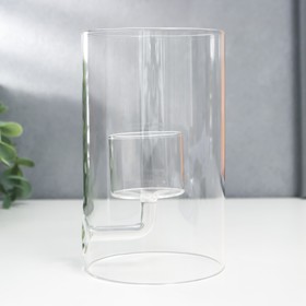 Candlestick glass on 1 candle 
