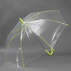 Зонт - трость полуавтоматический «Неон», 8 спиц, R = 47 см, цвет МИКС/прозрачный - фото 6885300