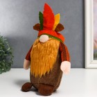 Кукла интерьерная "Гном-индеец" 25х7х9 см - фото 801439587