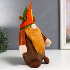 Кукла интерьерная "Гном-индеец" 25х7х9 см - фото 801439588