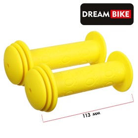 Грипсы 113мм, Dream Bike, цвет желтый